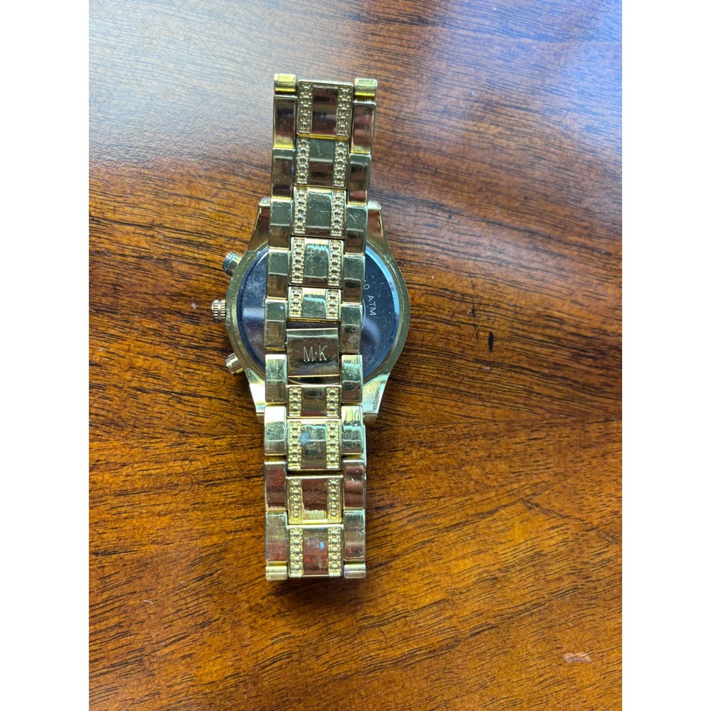 Michael Kors Ladies' Gold-Tone Stainless Steel Crystal-Accented Watch - Picture 2 of 7